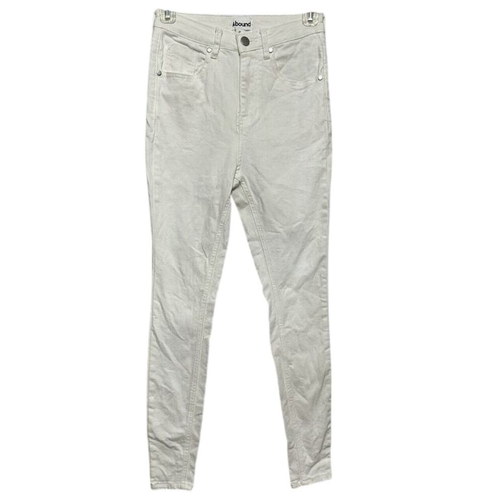 Abound Women's White Skinny Mid Rise Jeans Stretch Denim 26 NWT
